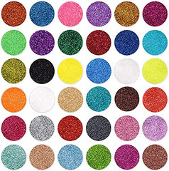 Licool Glitter color swatches display 36 vivid hues for color planning.