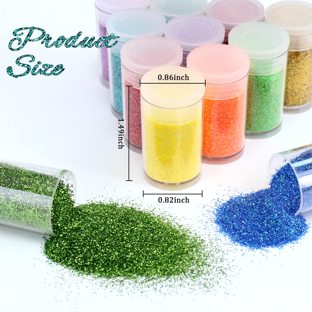 Nail art with Licool Glitter showing long-lasting sparkle.