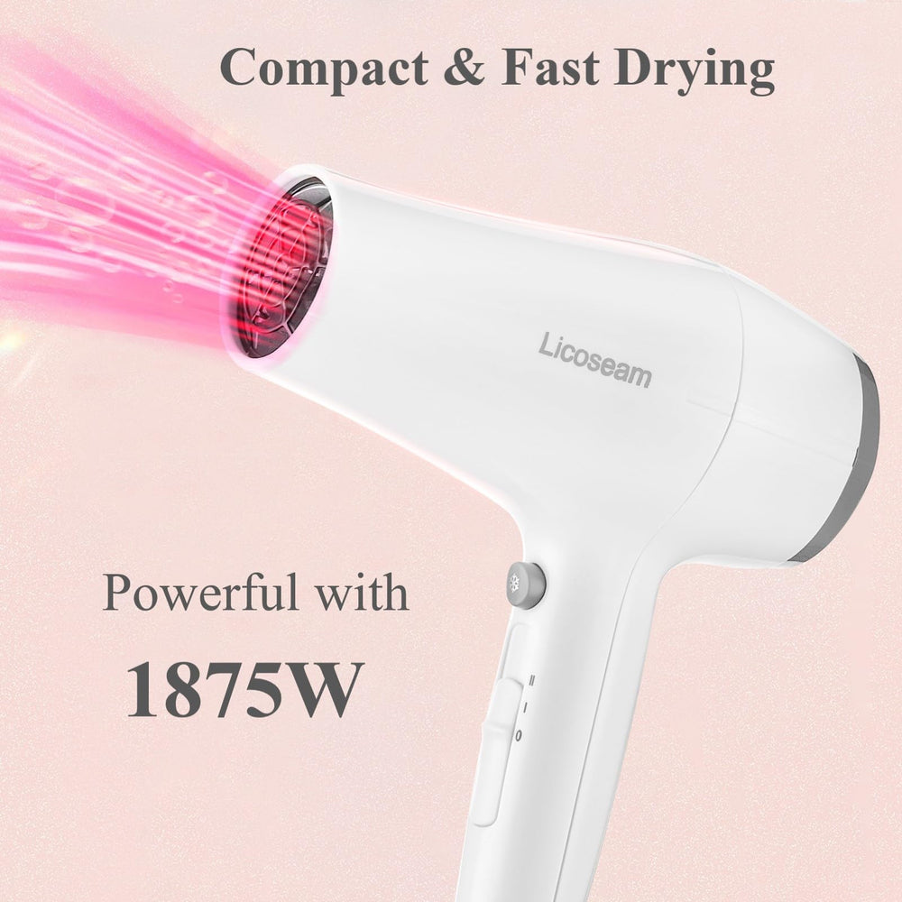 Licoseam hair dryer removable filter aids easy cleaning and performance