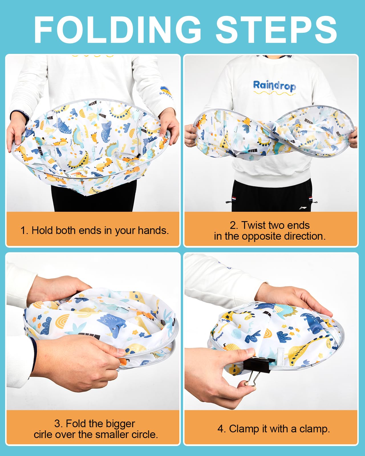 Lictin foldable cape shown compact for small spaces and easy storage.