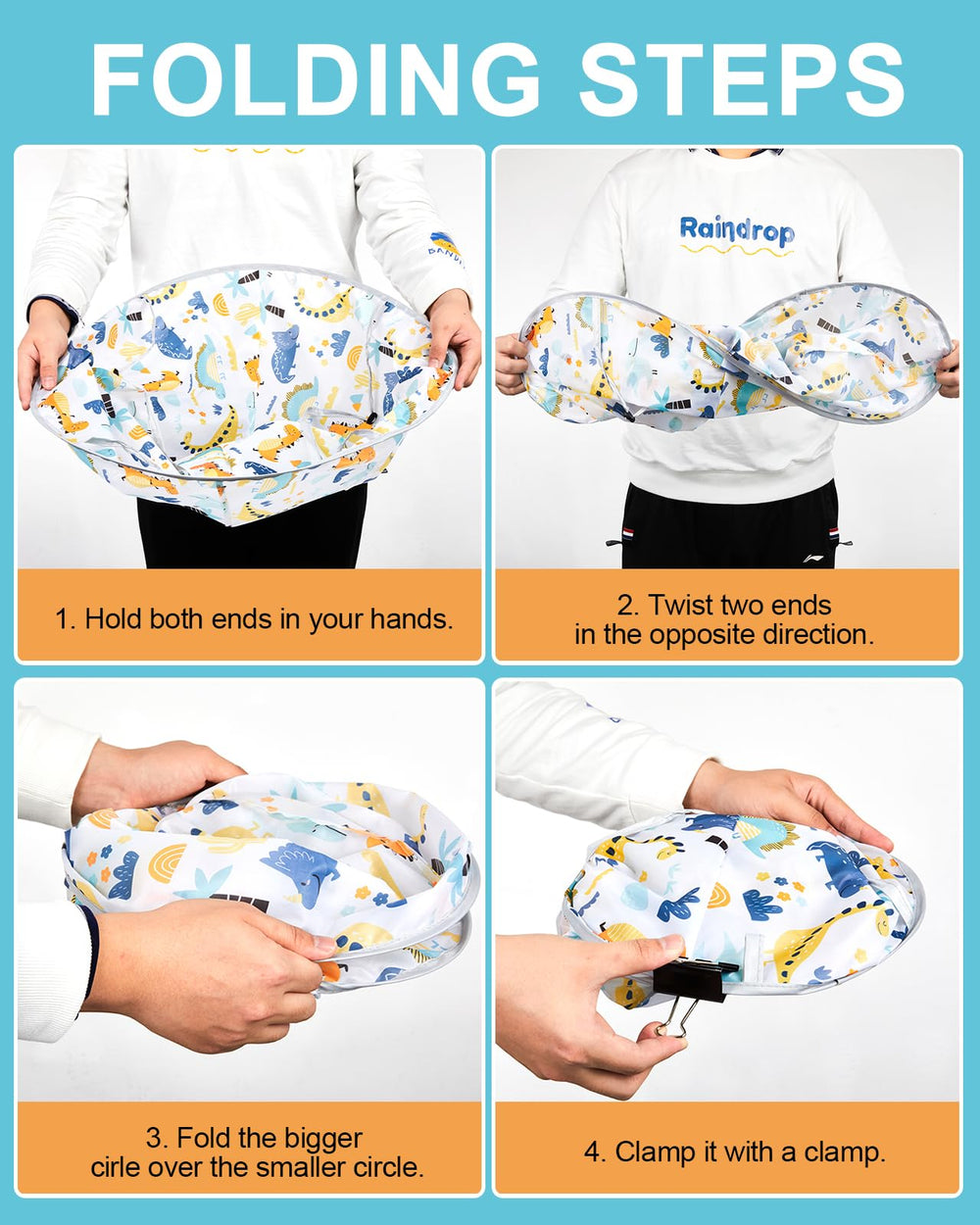 Lictin foldable cape shown compact for small spaces and easy storage.