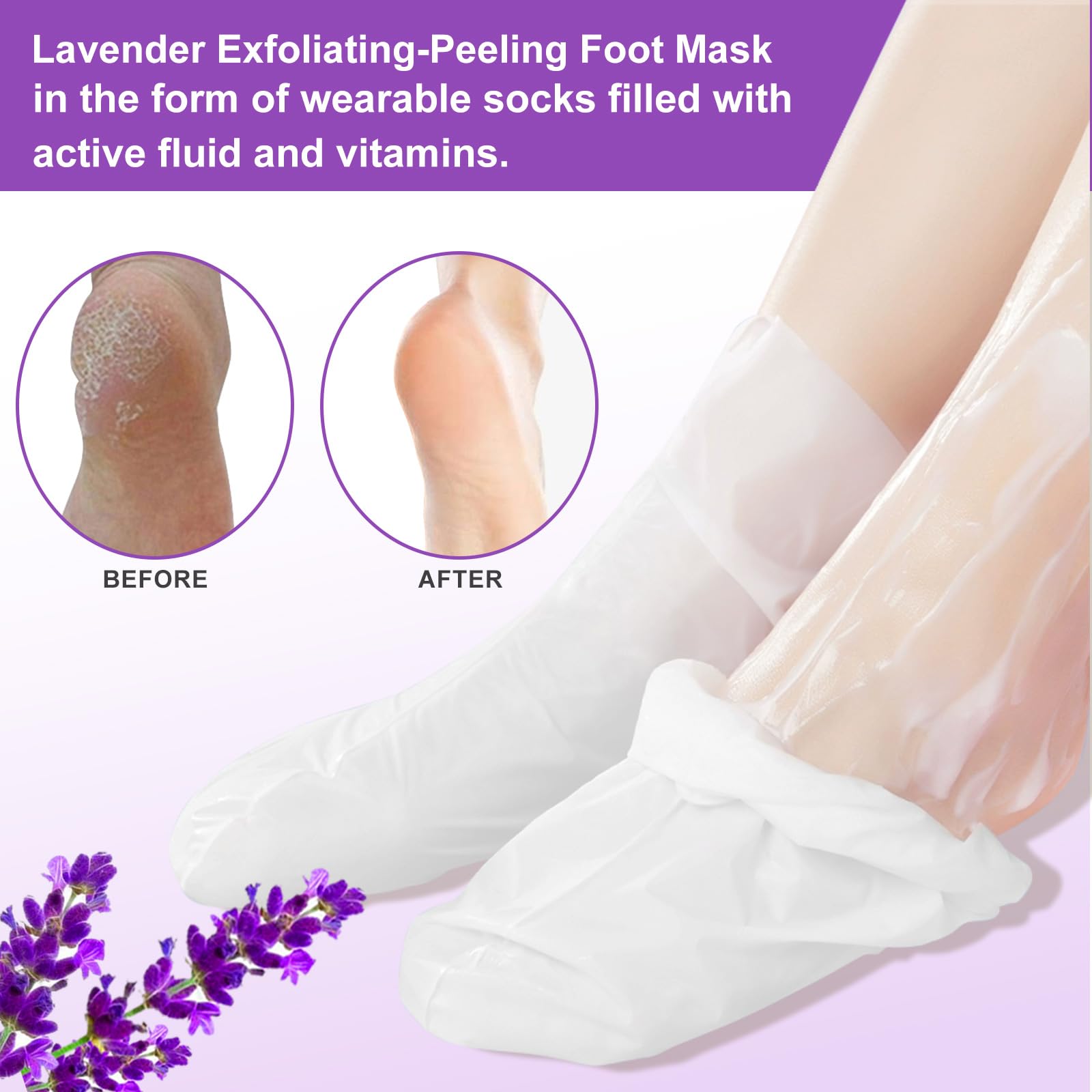 Liefiet pies hidratados con lavanda, resultado suave y agradable tras el tratamiento.