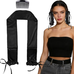 Liegaio Sleepie Tie heatless curling band for overnight waves.