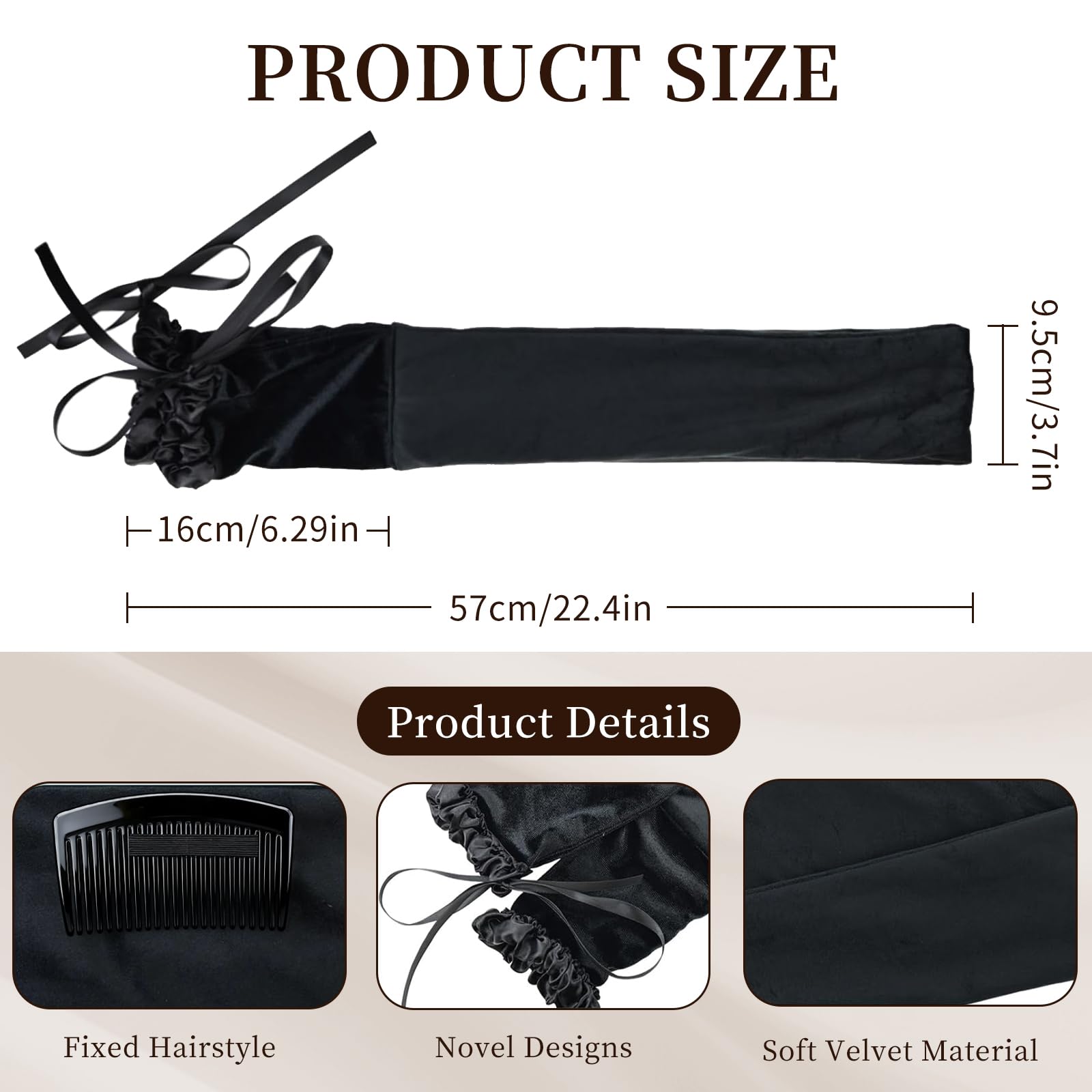 Liegaio Sleepie Tie section-wrapping demonstrates easy, no-heat curl setup.