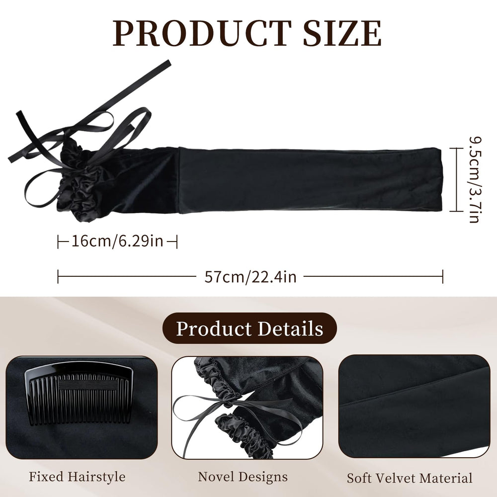 Liegaio Sleepie Tie section-wrapping demonstrates easy, no-heat curl setup.