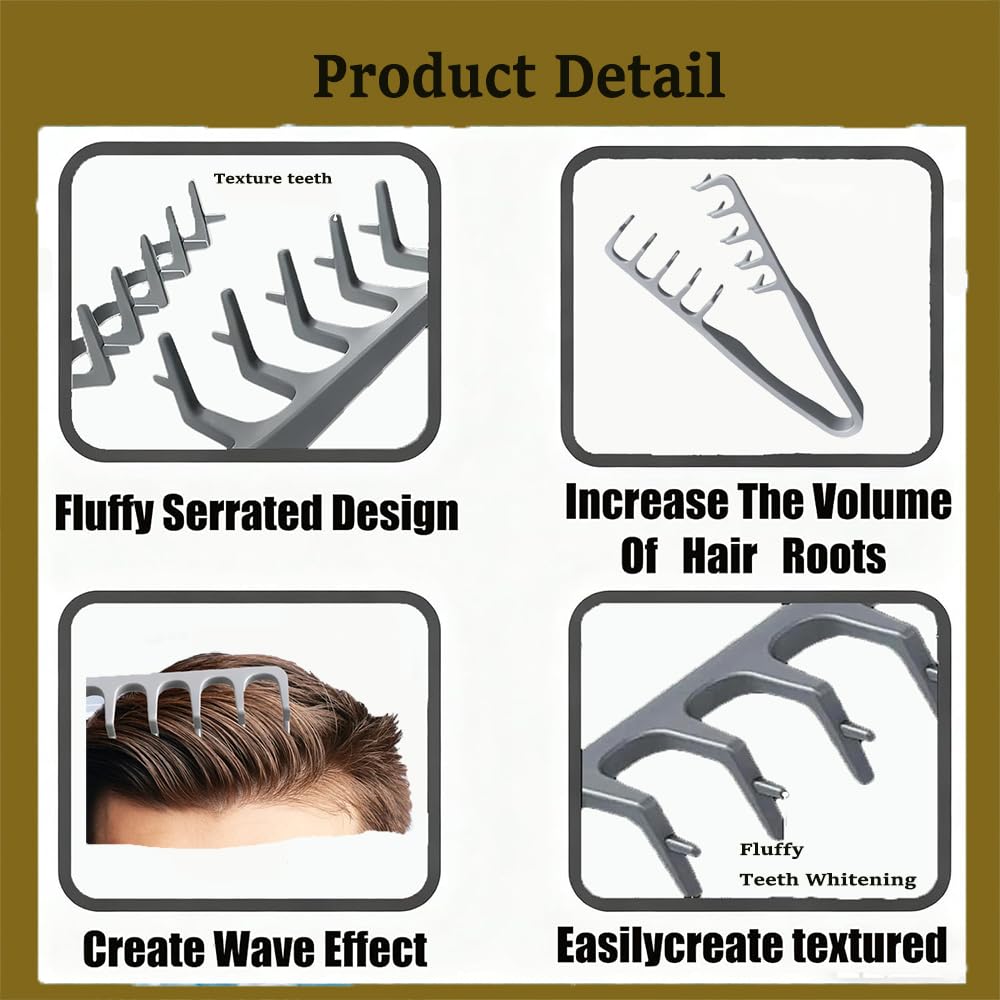 Life Girl Star texture comb designed for damp hair to set soft waves