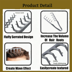 Life Girl Star texture comb designed for damp hair to set soft waves