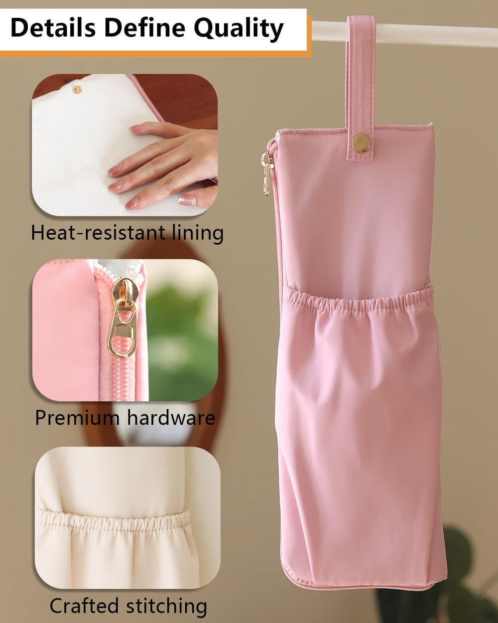 Lifeplus pink travel-compact bag suits home or on the go.