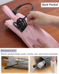 Lifeplus pink water-resistant nylon keeps tools dry in bathrooms.