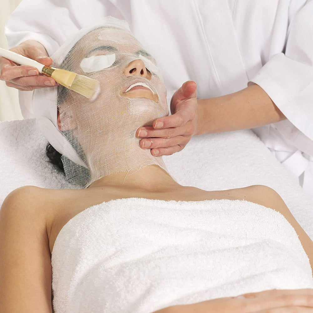 Lifesoft gasa facial: apertura precortada para ojos, nariz y boca, ahorro de tiempo
