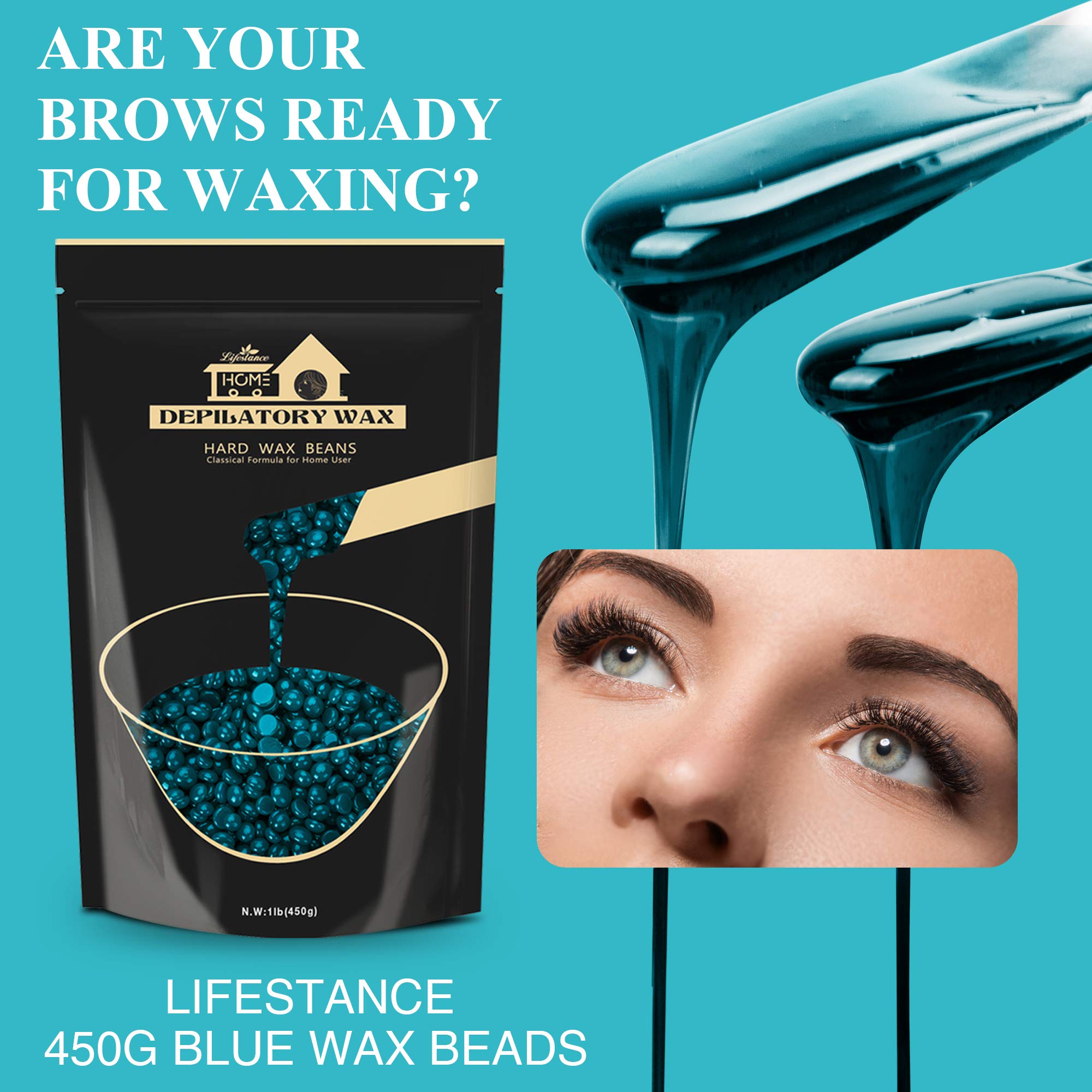 Lifestance Jasmine wax beads ideal for facial waxing and sensitive skin.
