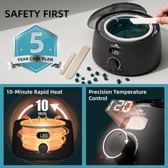 Lifestance L2 wax warmer top view showing compact, organized setup