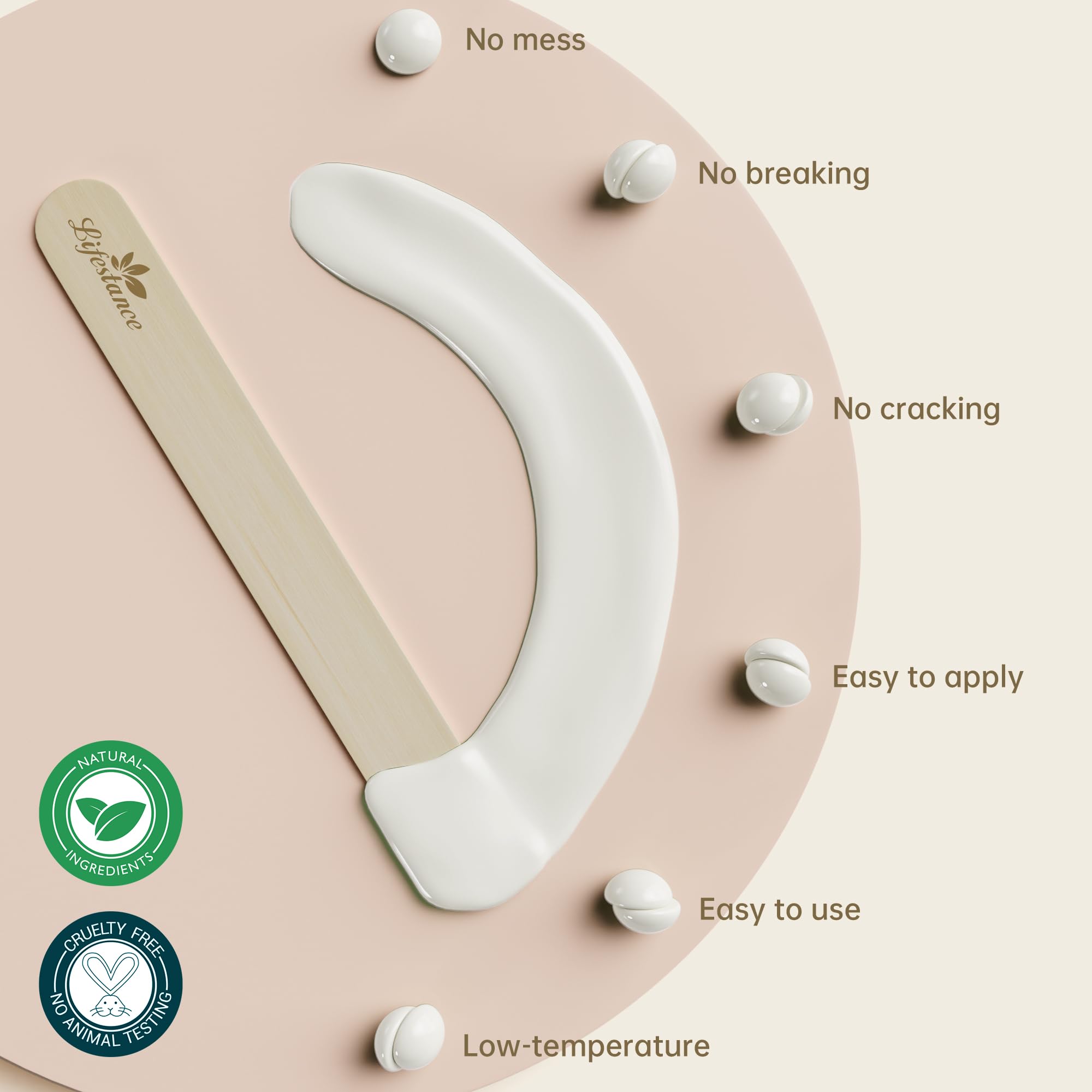 Lifestance Pearl White Wax Beads coconut oil pearls boost skin nourishment during waxing