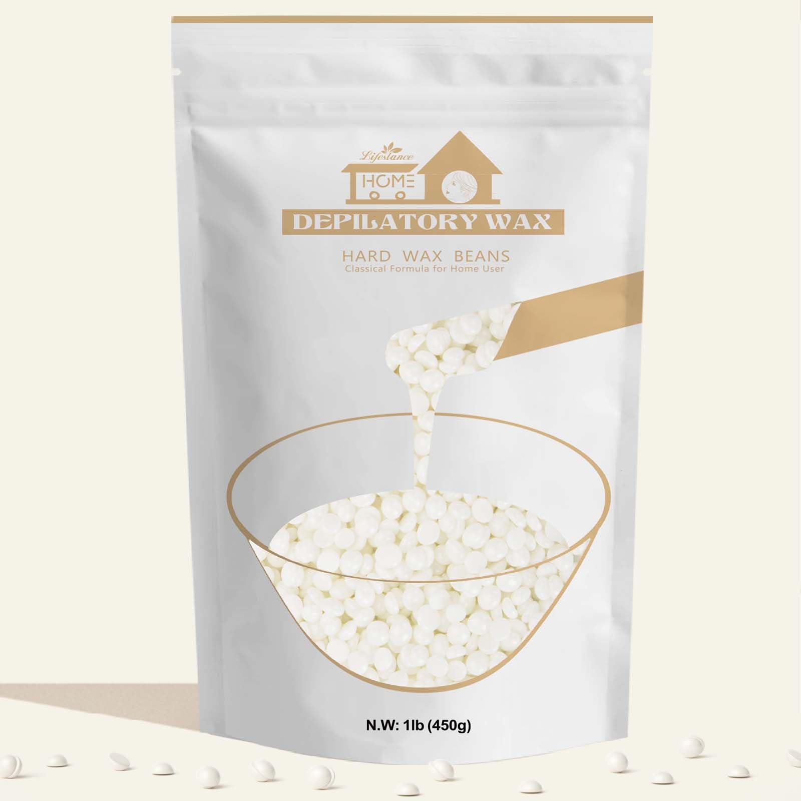 Lifestance Pearl White Wax Beads for face deliver gentle salon-worthy hair removal