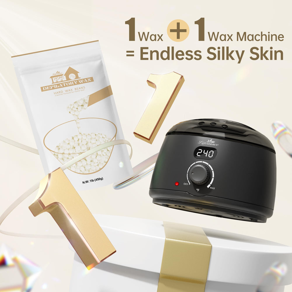 Lifestance Pearl White Wax Beads low-temperature melting ensures comfy application