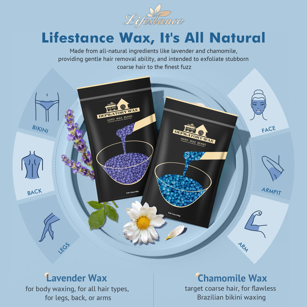 Lifestance silicone liner bowl enabling smooth wax removal and cleanup.