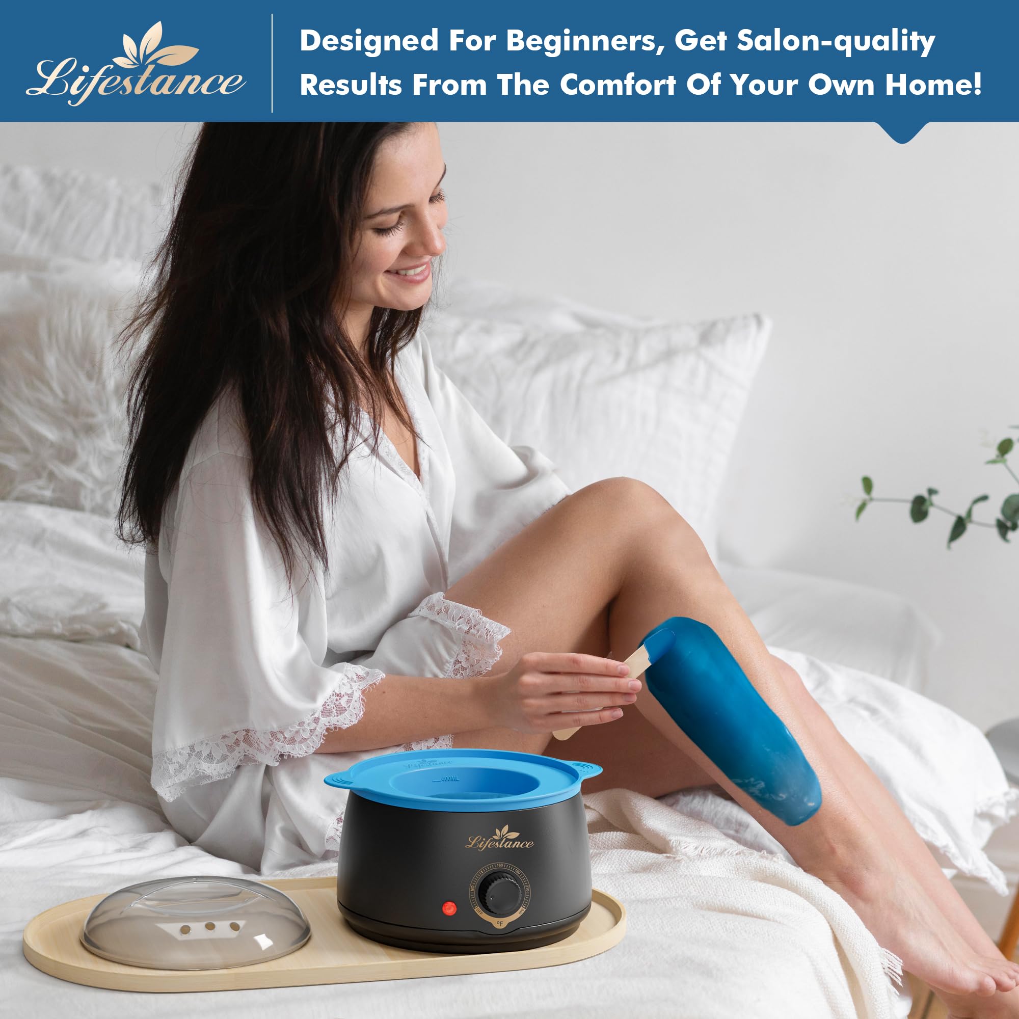 Lifestance wax applicators included for precise, clean application.
