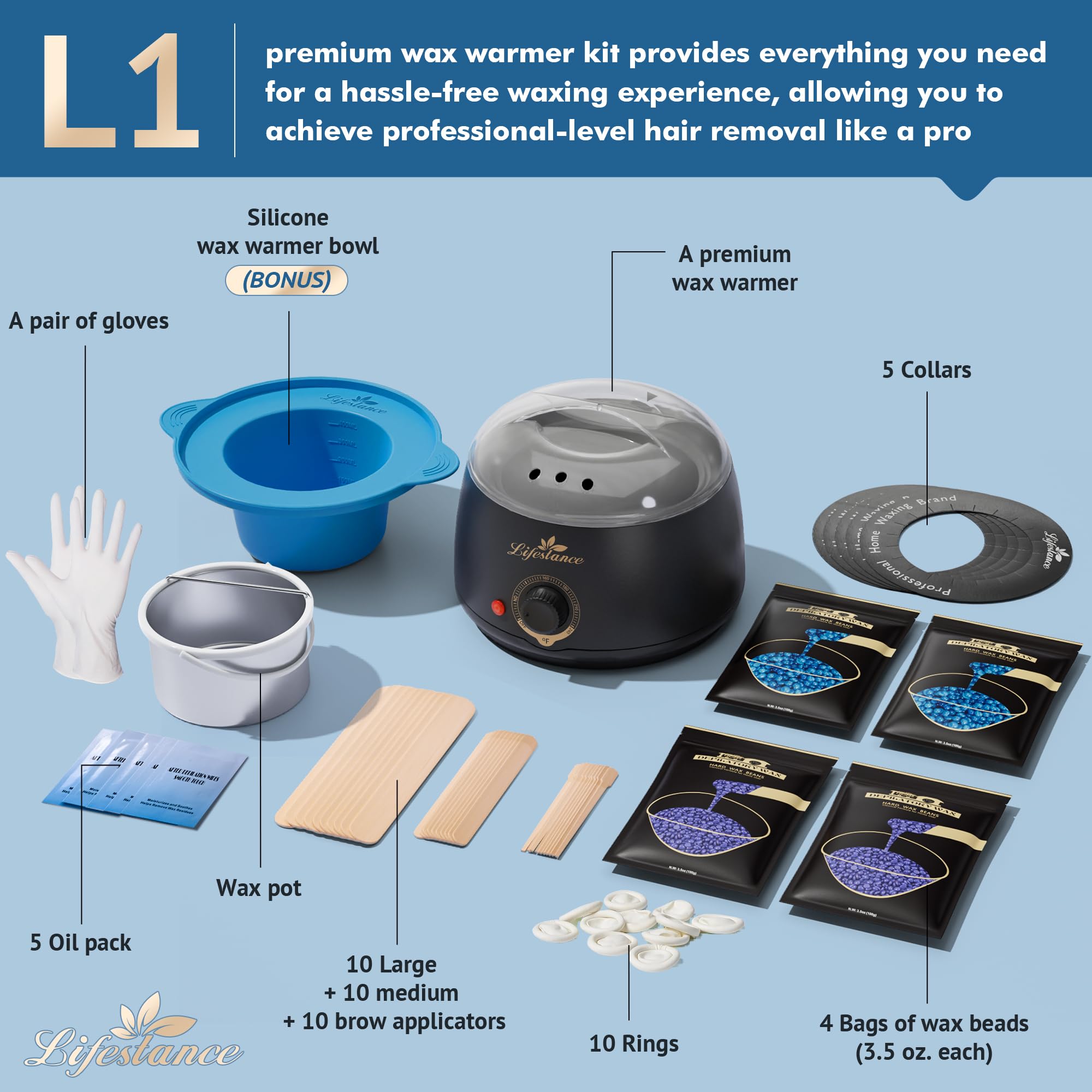 Lifestance wax warmer shown as central unit for even heating.