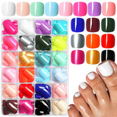 Lifextol uñas pie postizas 576pc, conjunto completo para manicura rápida y fiable.