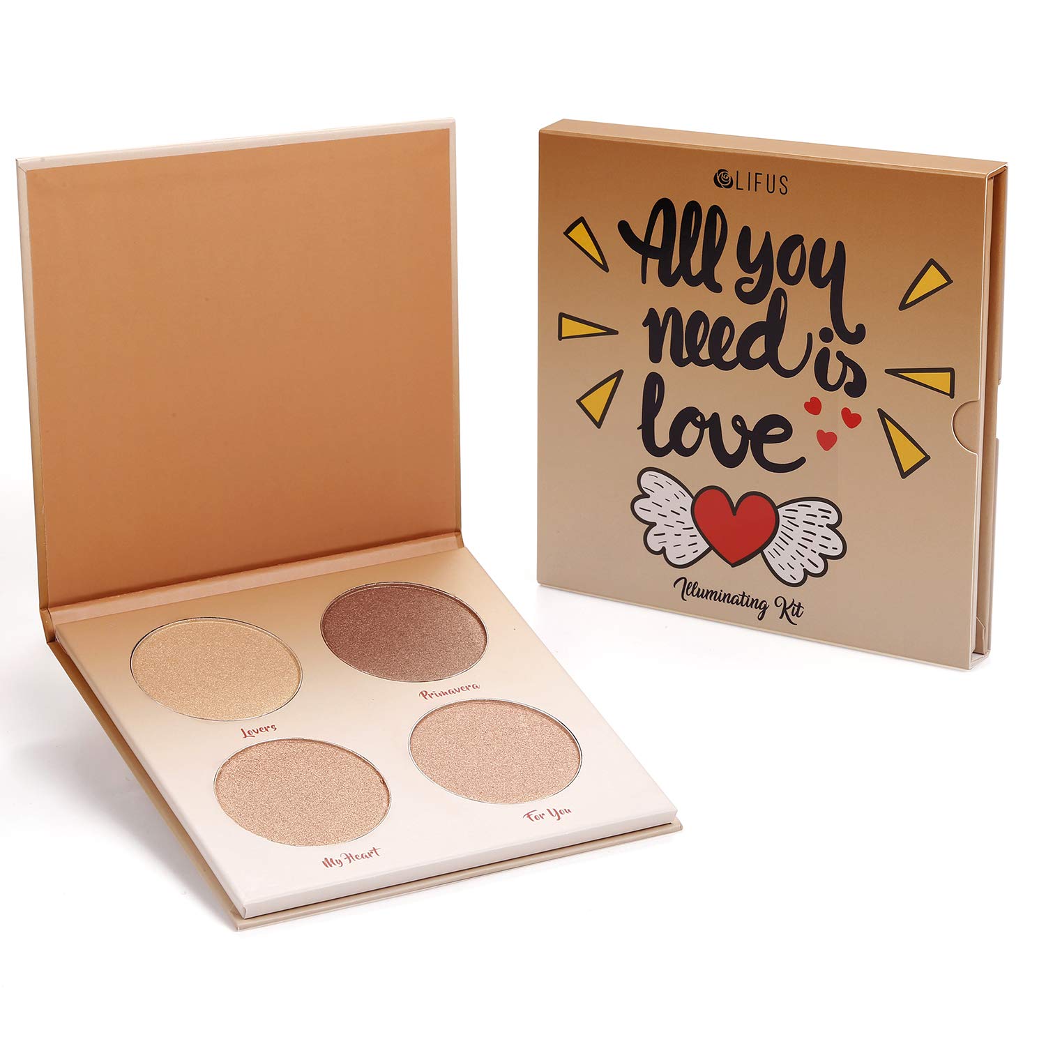 LIFUS Glow Kit highlights cheekbones with light-diffusing pigments for contouring.