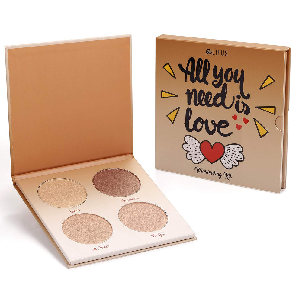 LIFUS Glow Kit highlights cheekbones with light-diffusing pigments for contouring.