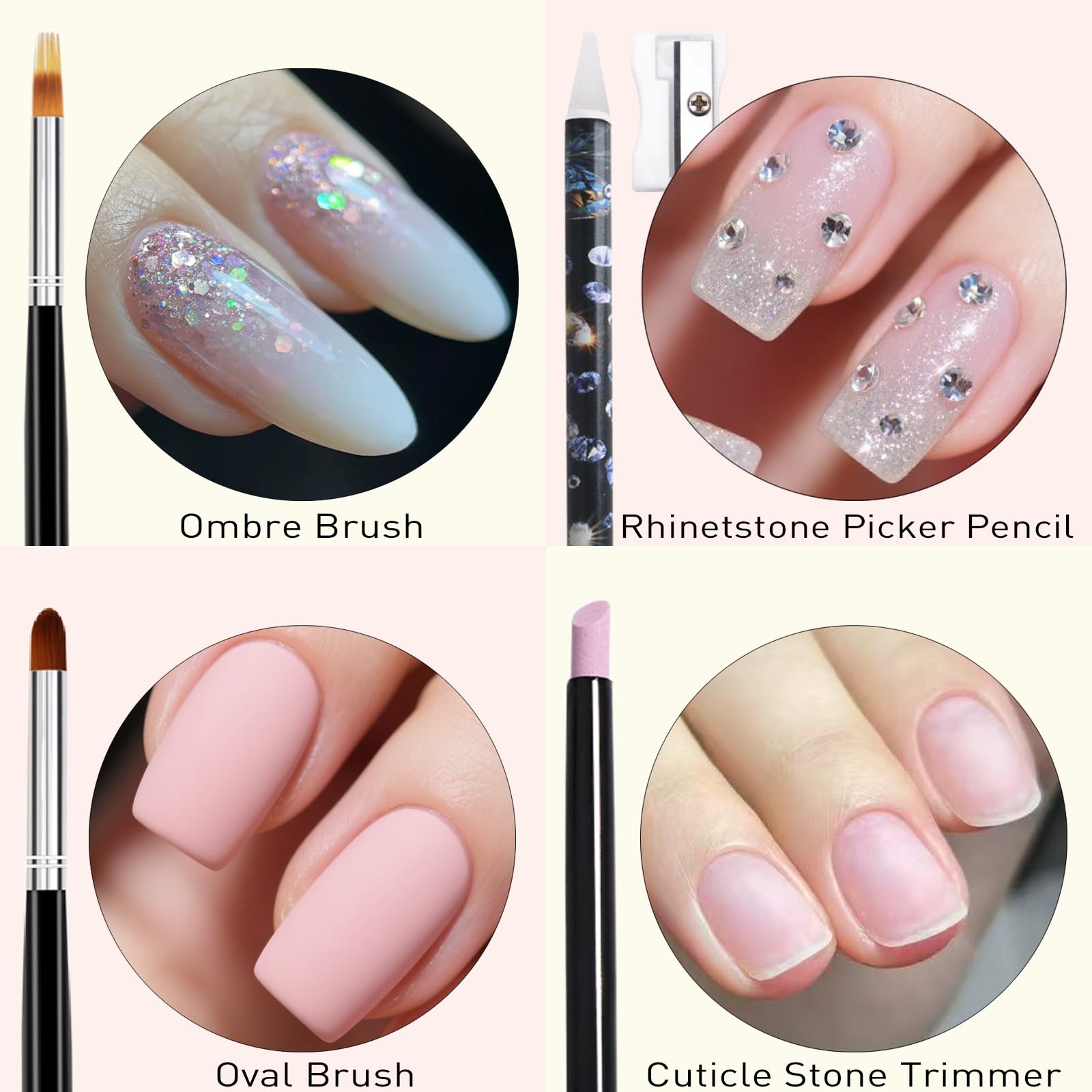 Light Rain cuticle trimmer for clean edges and prep.