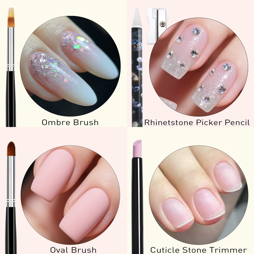 Light Rain cuticle trimmer for clean edges and prep.