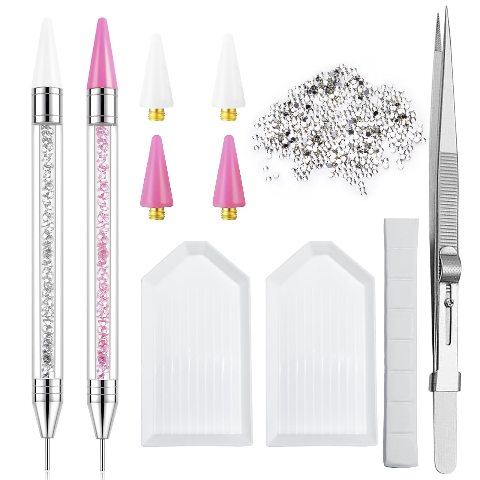 LIGHT RAIN rhinestone picker pen dual-head for precise nail art decoration
