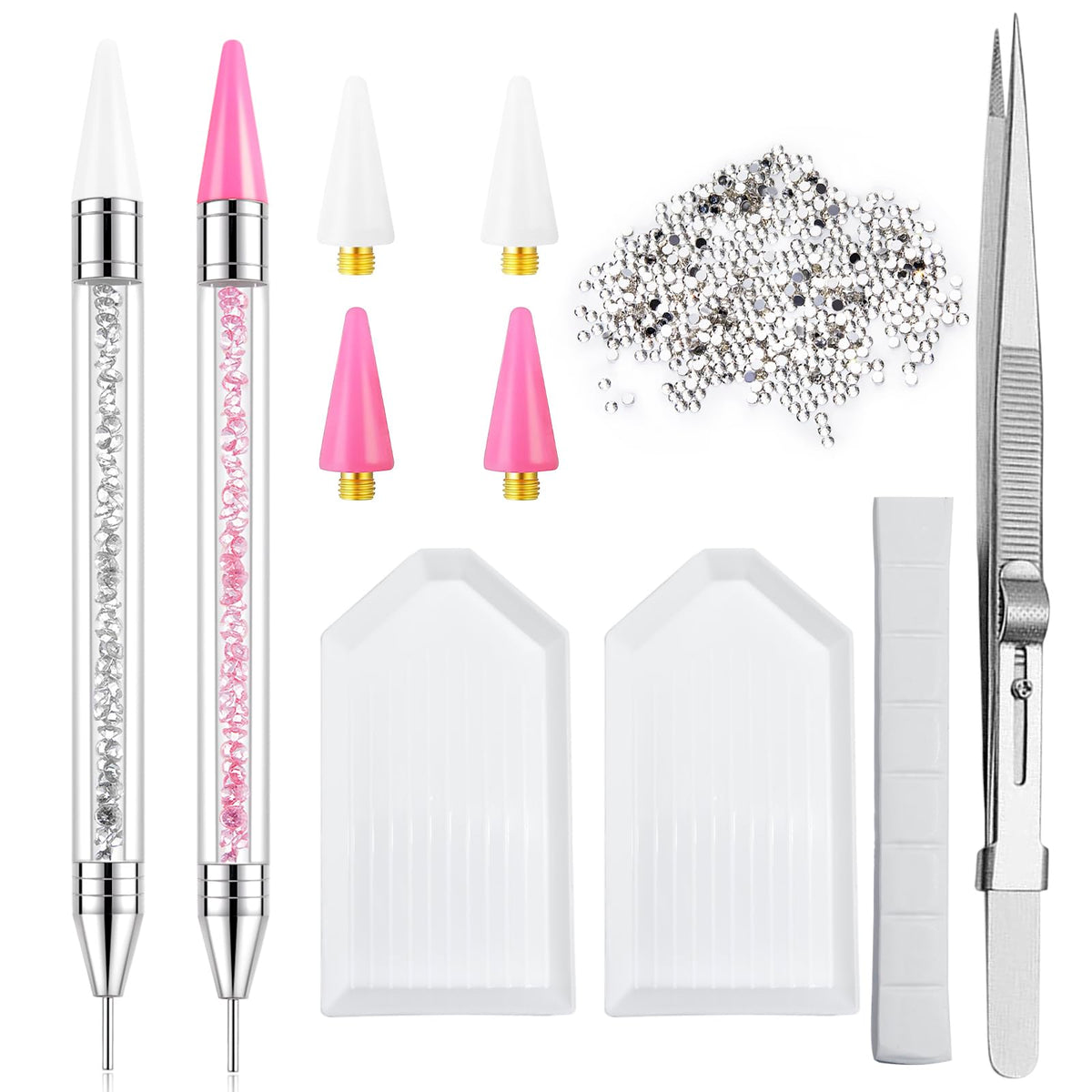 LIGHT RAIN rhinestone picker pen dual-head for precise nail art decoration