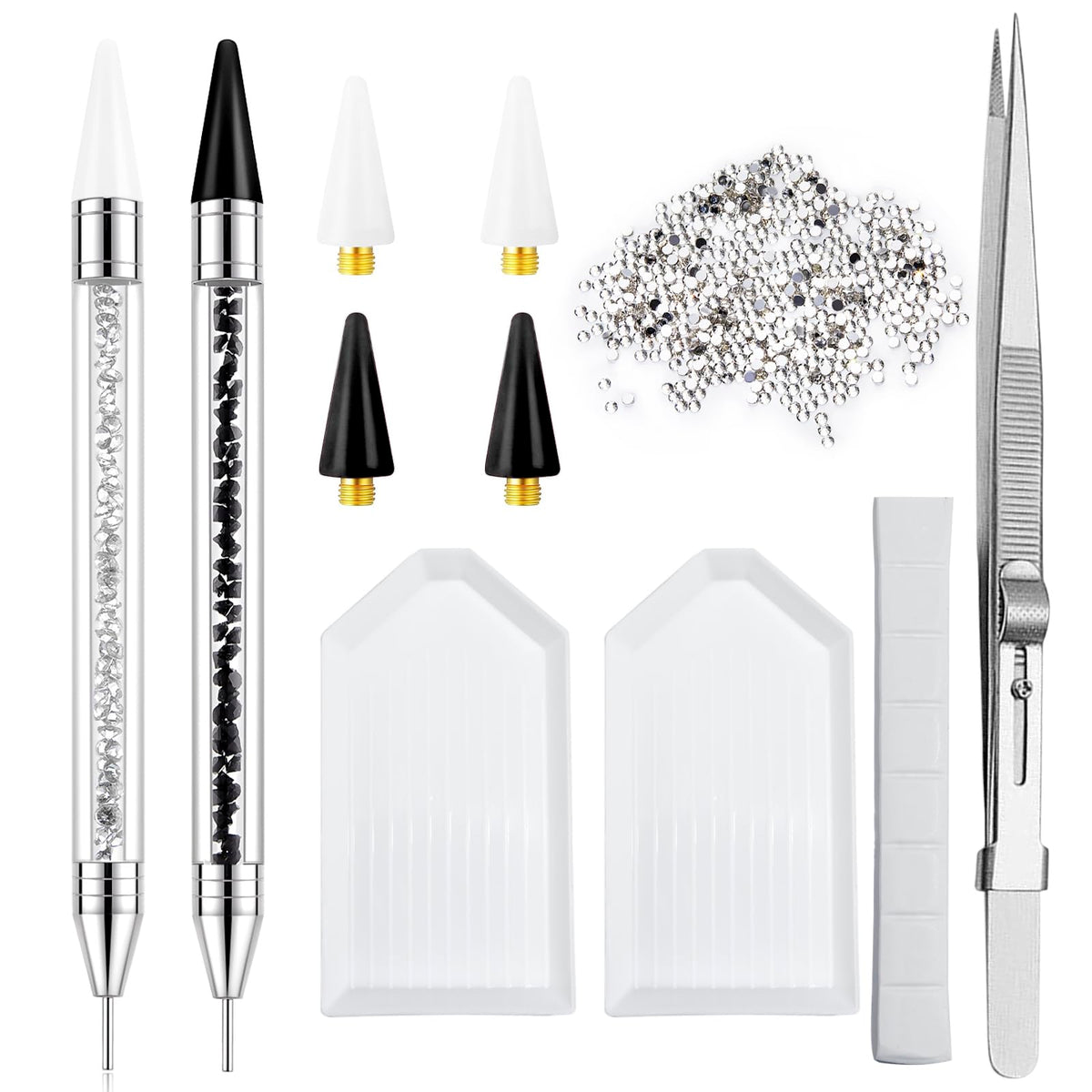 Light Rain rhinestone picker tool dual-head pen for precise nail art placement