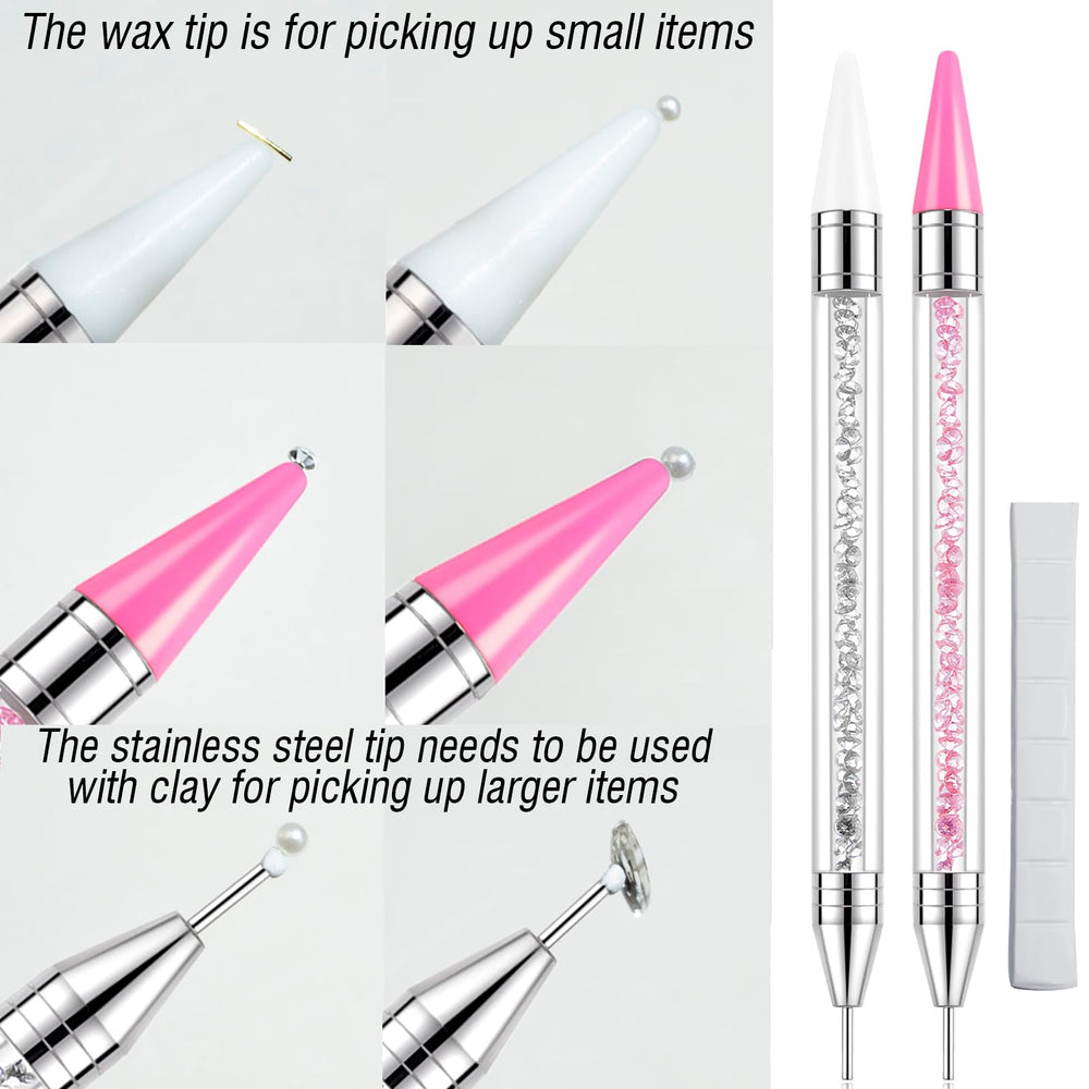 LIGHT RAIN wax tips set for effortless, precise rhinestone pickup