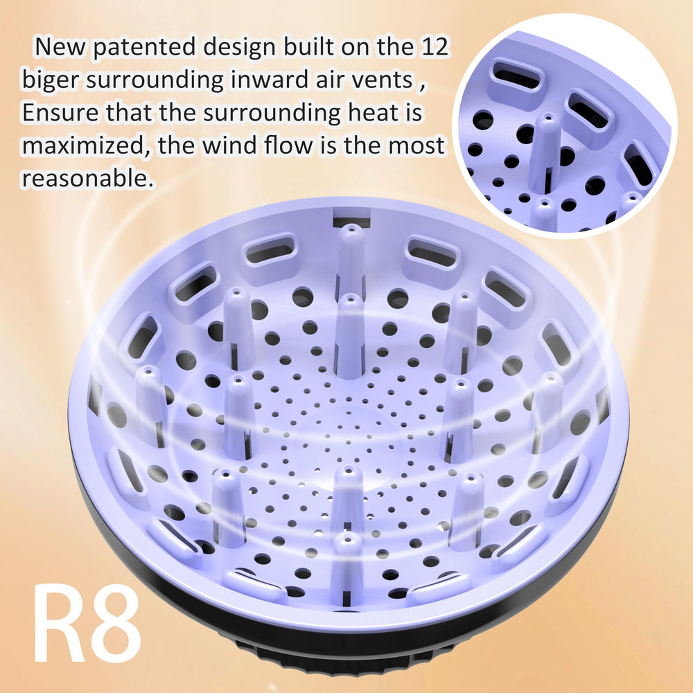 LIGOLIG diffuser with clip attachment shown for secure dryer compatibility.