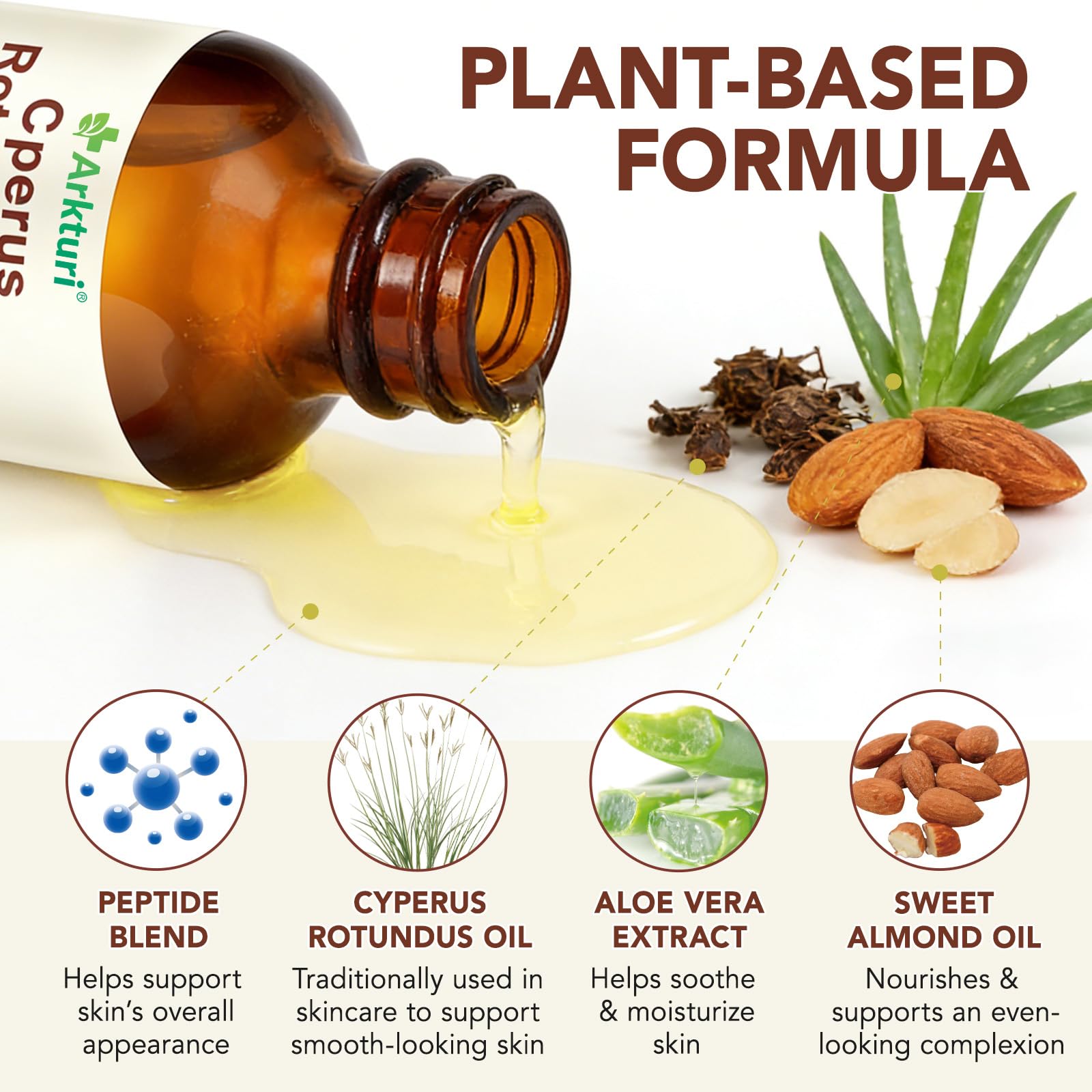 liiutry aceite cyperus-rotundus rostro tras depilación piel suave