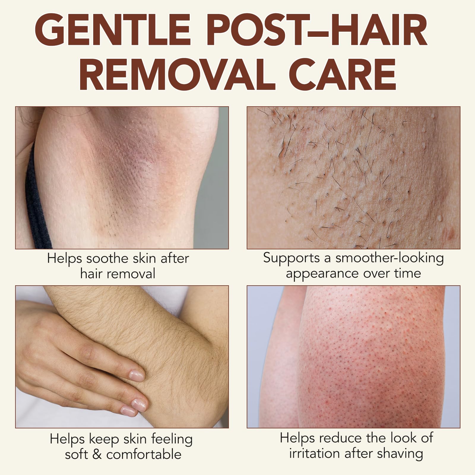 liiutry cuidado post-depilación con aceite cyperus-rotundus calma irritación