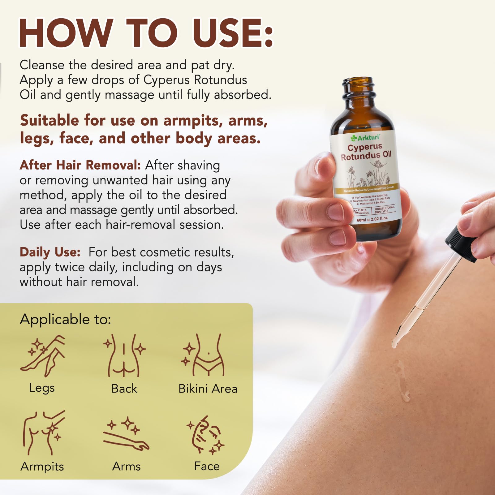 liiutry aceite cyperus-rotundus reduce poros con uso regular