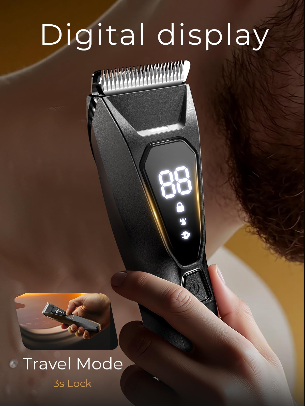 Lijecozy IPX7 waterproof trimmer for wet or dry use