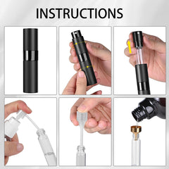Likealot leakproof spray nozzle demonstrates secure, spill-free application anywhere.