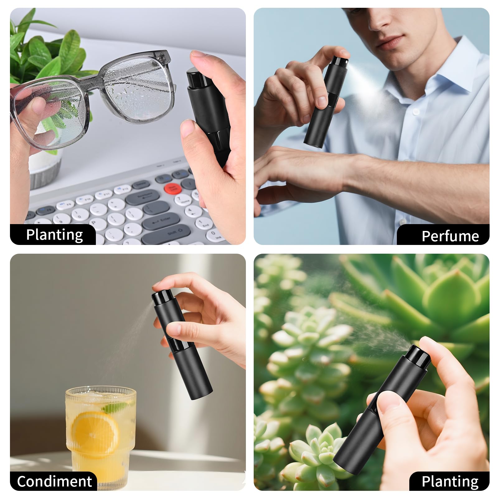 Likealot multi-use atomizer enables gym, weddings, or errands.