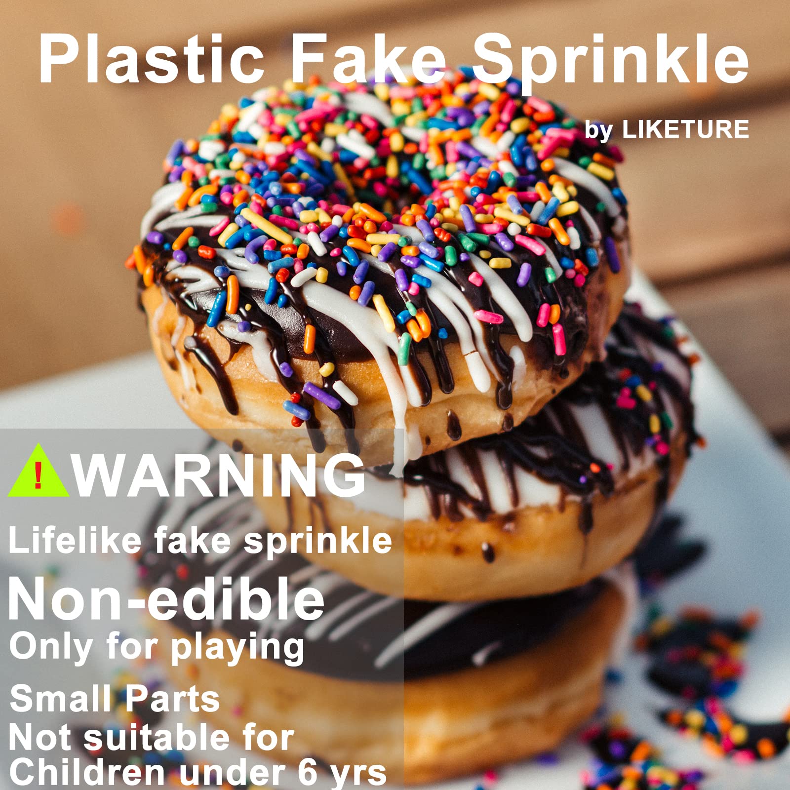 LIKETURE Sprinkles formas especiales nieve, toque único