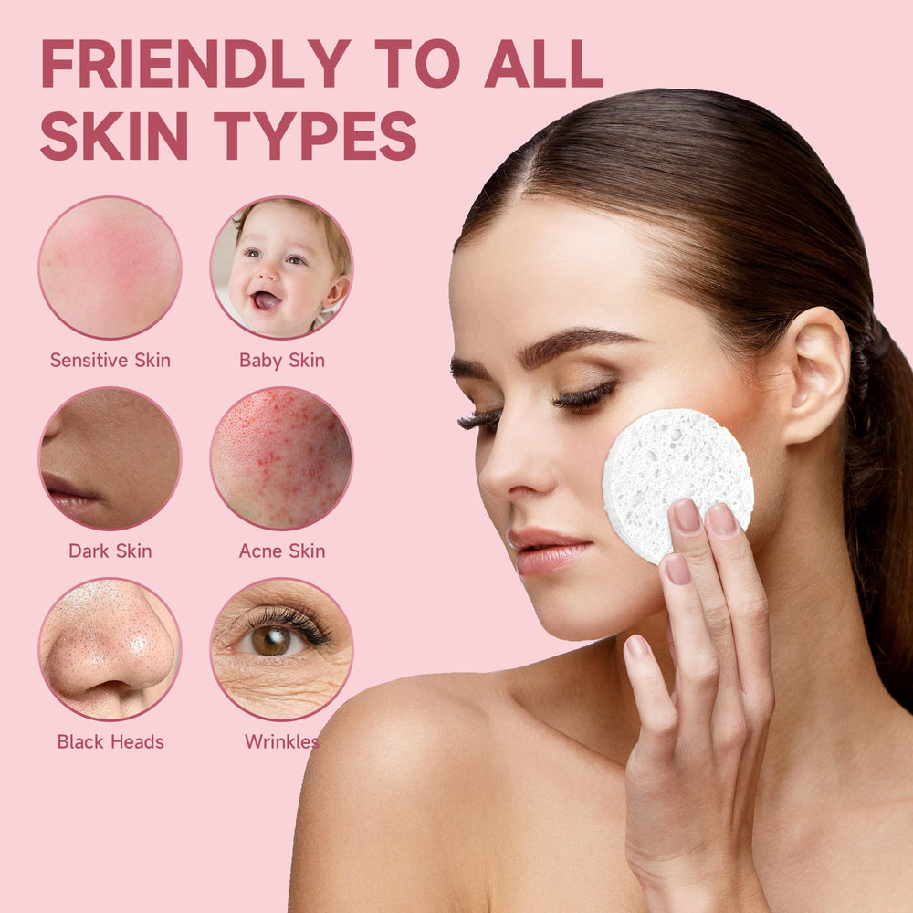 LILAC sponges expanded to 3x after wetting for effective cleansing