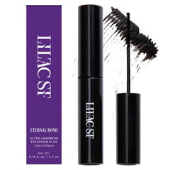 Lilac St Eternal Bond lash glue in black bottle for secure hold.