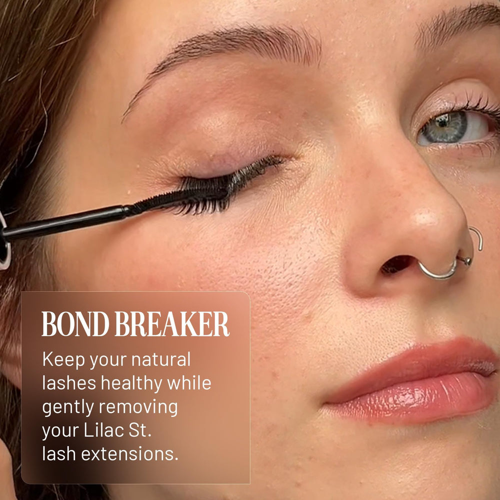 Lilac St Bond Breaker flat-side applicator — precise lash application and segment removal.