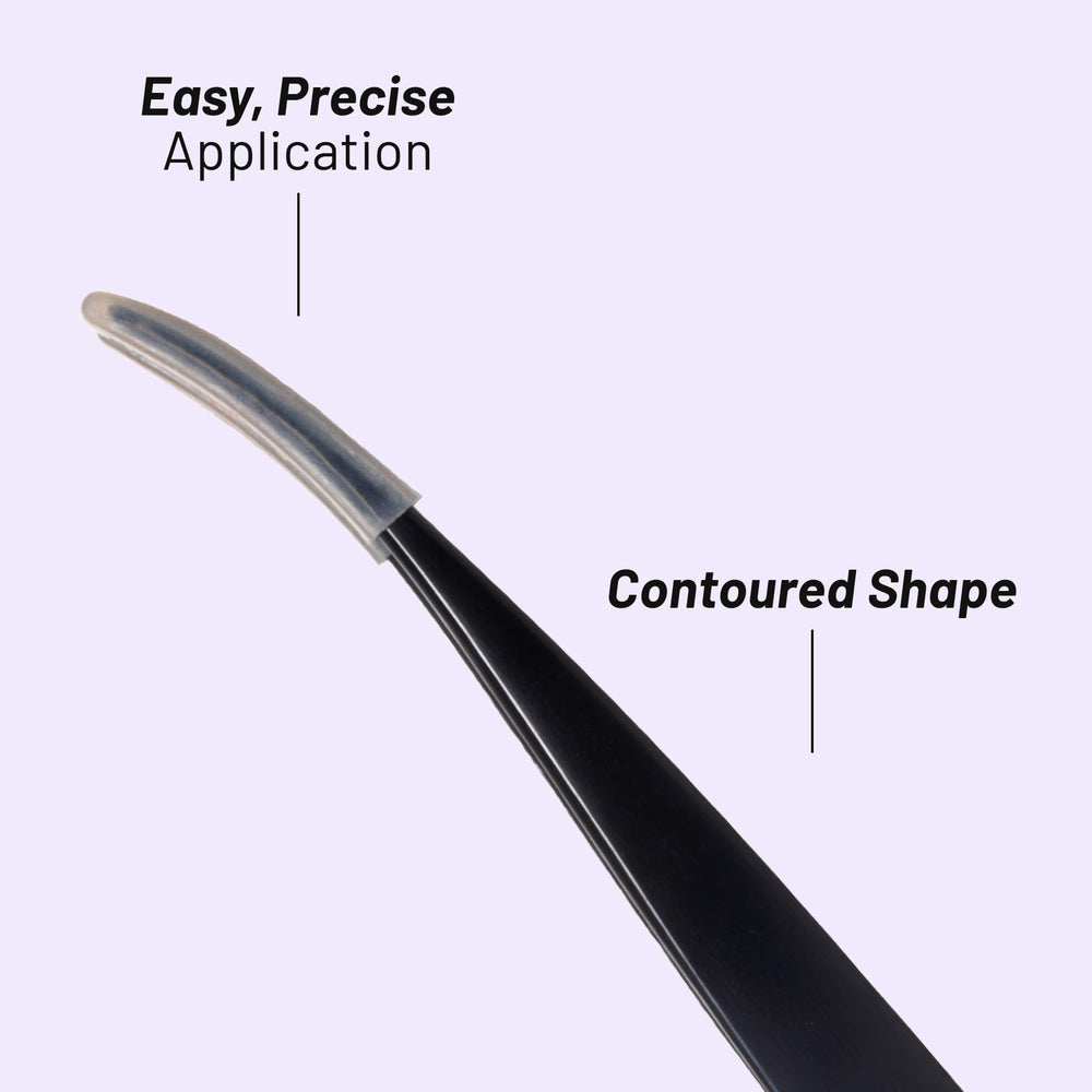 Lilac St lash applicator anti-static coating helps smooth, efficient lash work.