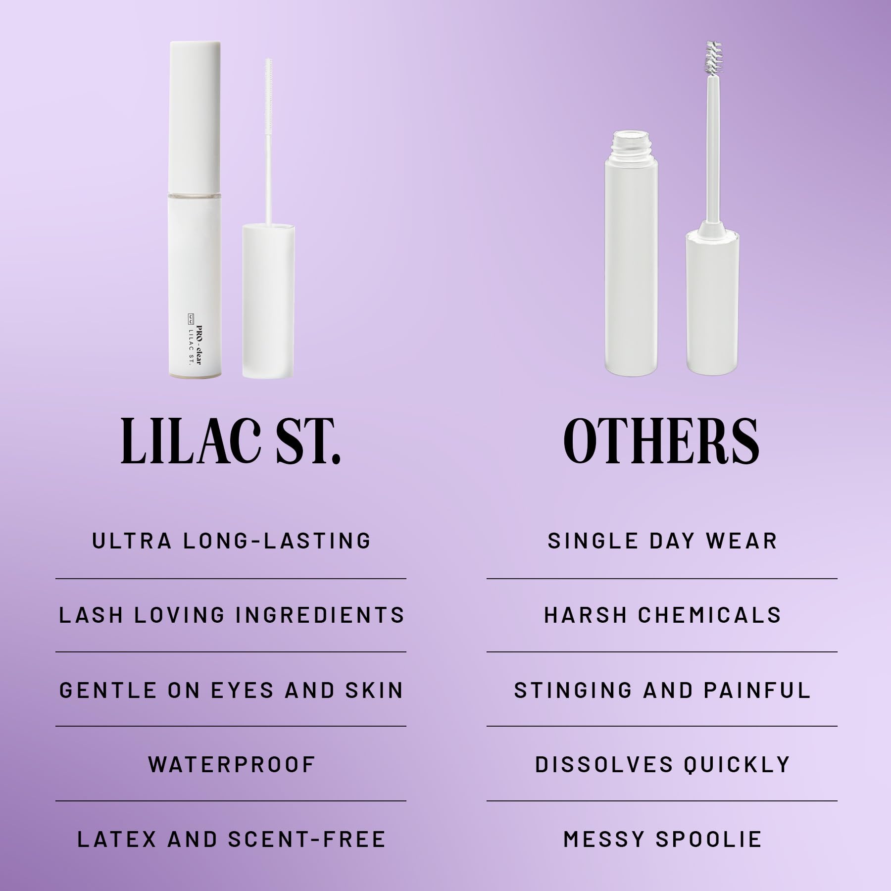 Lilac St lash remover Ciao for Now ready for safe removal.