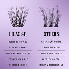Lilac St Originals 16mm lashes create cat-eye impact with lightweight feel