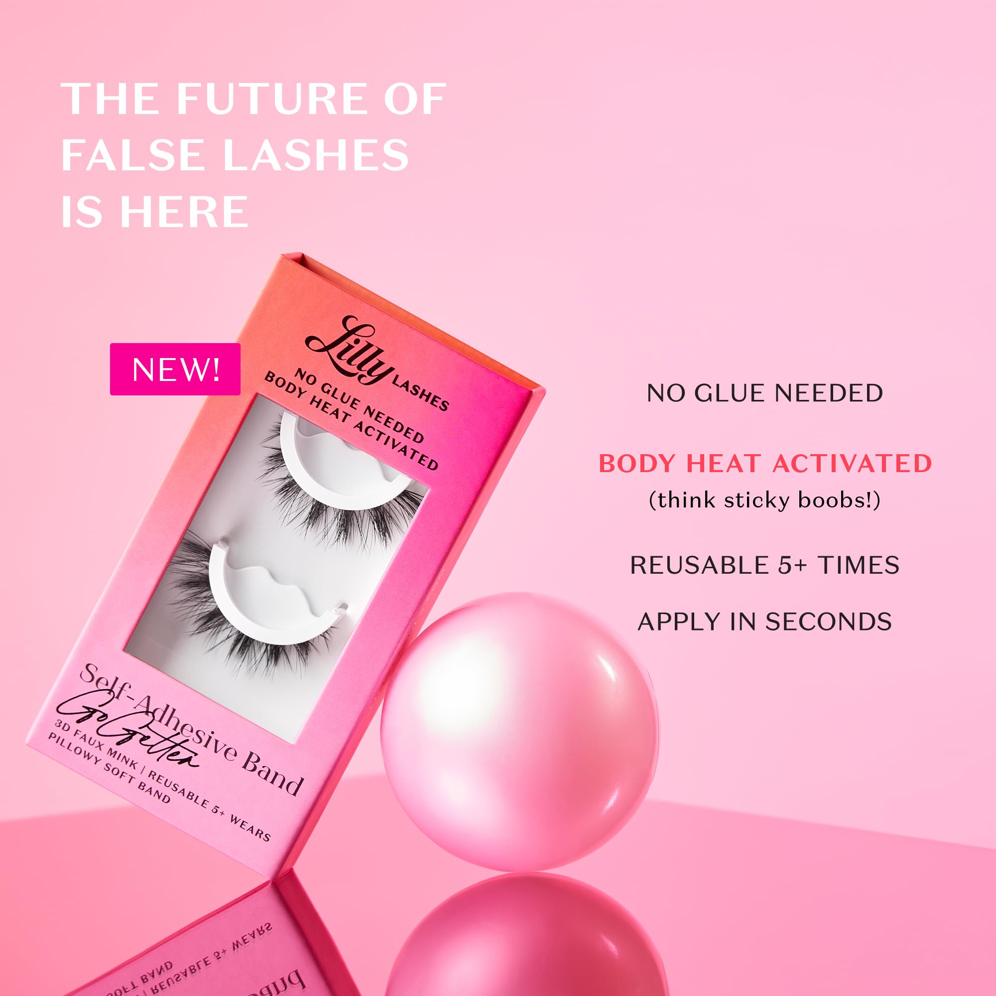 Close-up of Lilly Lashes TrendSetter band highlighting lightweight comfort