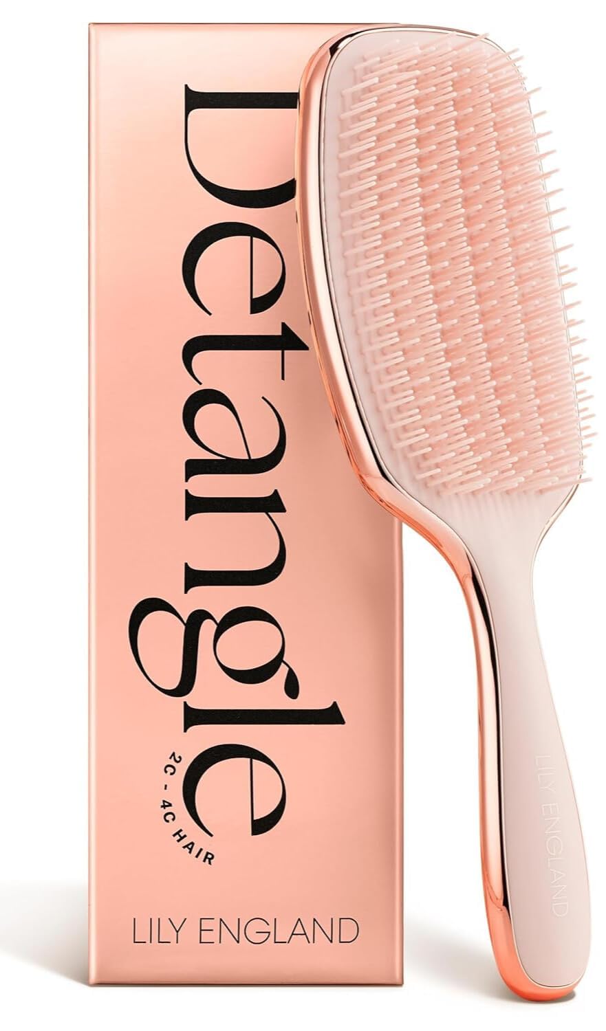 Cepillo Lily England desenredante para rizos 2c-4c desenreda con suavidad