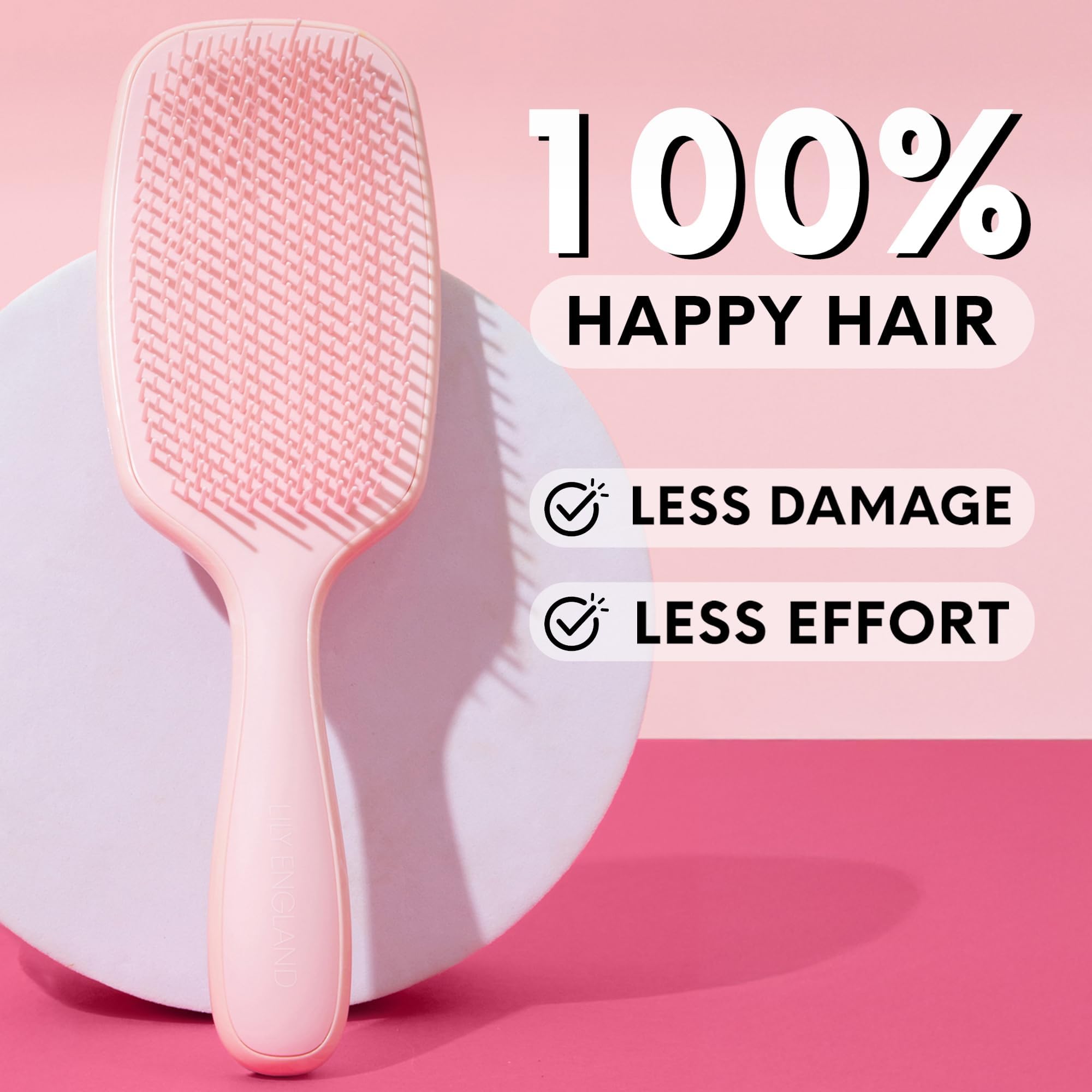 Cepillo Lily England dientes flexibles definen rizos y facilitan el peinado