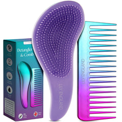 Lily England Detangler Brush wide-tooth for effortless detangling and gentle glide