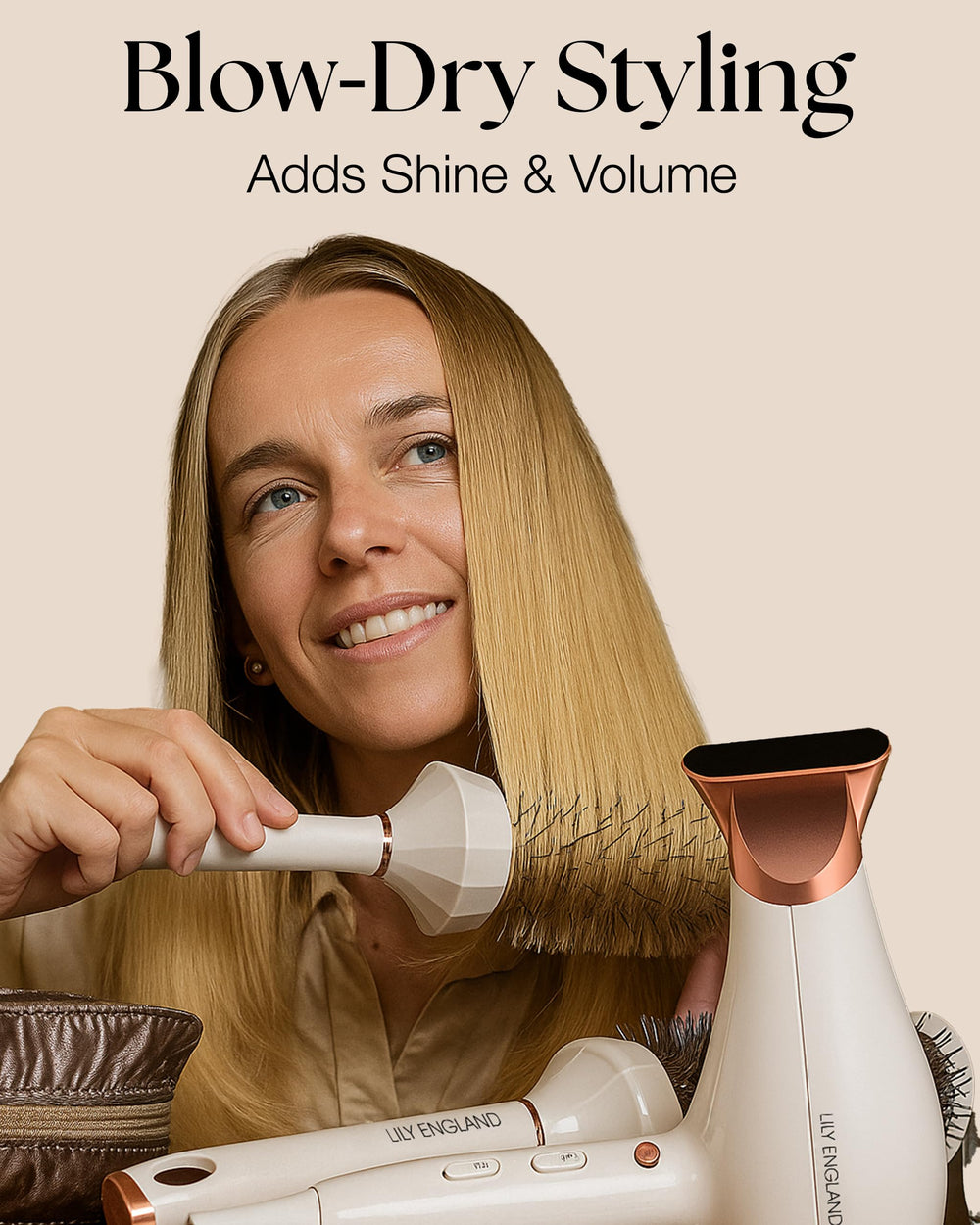 Lily England tail comb for precise parting and detangling during styling
